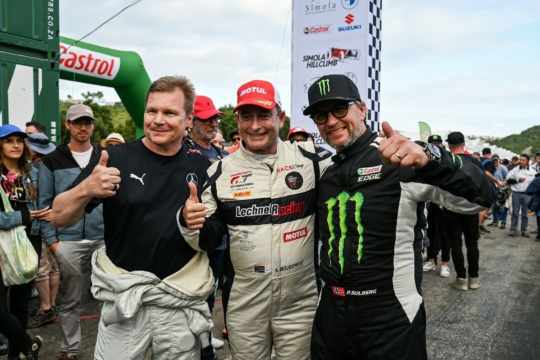 Mika Salo - Andre Bezuidenhout - Petter Solberg (KOH 2023)